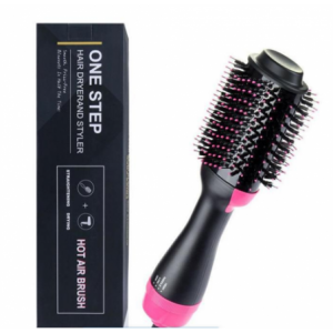 Casey 3 In 1 Hot Airbrush Onestep Hair Dryer And Styler - Black and Pink