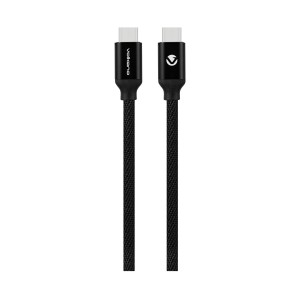 Volkano Weave Series 3m 18W Black Type-C to Type-C Cable