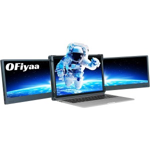 OFiyaa P2 12" Triple Portable Monitor Laptop Screen Extender