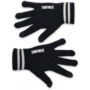 Fortnite Logo Gloves - Black