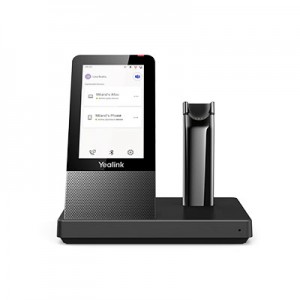 Yealink DECT Wireless Convertible Headset With Touch Screen Base Station