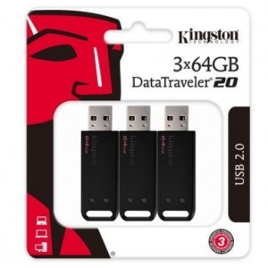 Kingston Technology - DataTraveler 20 - 3x64GB USB 2.0 Flash Drive