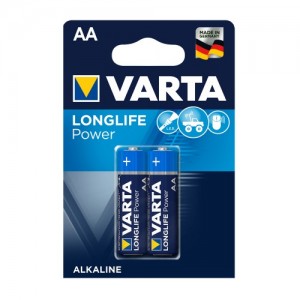 Varta Longlife Power Batteries AA 2 Pack (Hi-Energy)