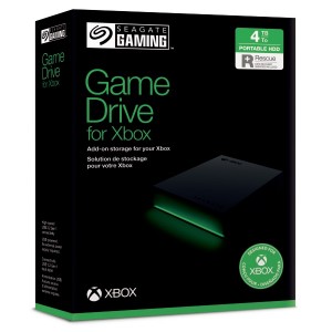 Seagate 4TB 2.5 inch Xbox External Portable Drive Black with Green LED (Xbox Series X/S and Xbox One)