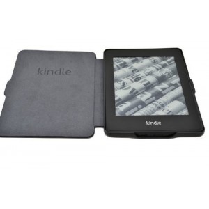 Kindle Paperwhite 2015 Flip Cover Case (Magnetic Lock) (Auto Sleep/Wake up) - Black