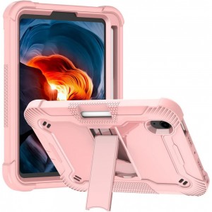 Tuff-Luv Rugged Armour Case &amp; Stand for Apple iPad Mini 6 - Pink