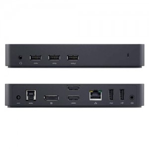 Dell USB 3.0 Ultra HD Triple Video Docking Station D3100 SAF Used