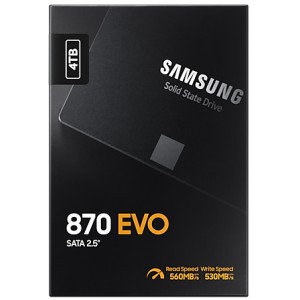 Samsung 870 EVO 4TB 2.5 inch SATA Solid State Drive