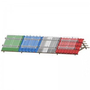 Solar Mount Kit - Single 60 / 72 cell Panel Portrait Orientation onto IBR/Corrugated Roof