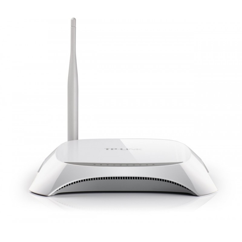 TP-LINK TL-MR3220 Wireless N150 3G/4G Router, 2.4Ghz 150Mbps, Compatible with UMTS/HSPA/EVDO USB Modem, 1x 5dBi antennas