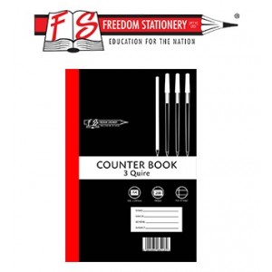 Freedom A4 Feint and Margin 3 Quire Counter Book 288 Pages - Pack of 5