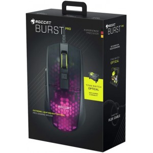 Roccat - Burst Pro Optical RGB AIMO Wired Gaming Mouse - Black