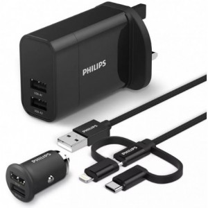 Philips USB Car and Wall Chargers