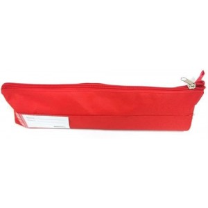 Marlin Polyester Fabric 1 Pocket 30cm Pencil Bag - Red