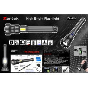 Zartek ZA-419 2500 LUMEN Flashlight