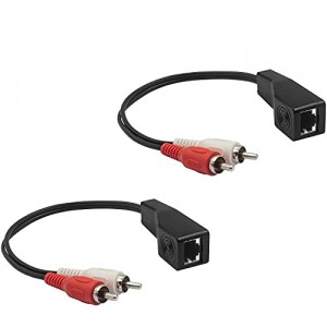 RCA over ethernet converter/extender - 305m CAT5e/CAT6 - RCA to RCA