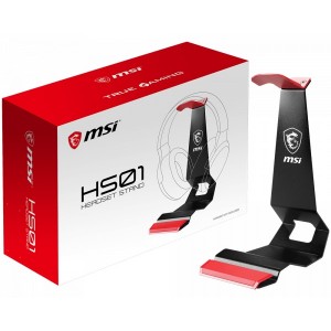 MSI HS01 Gaming Headset Stand - Black with Red