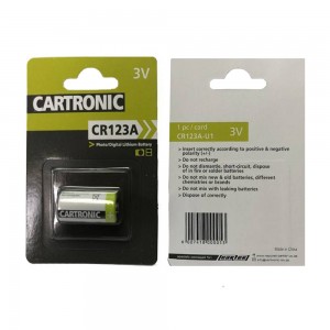 Cartronic CR123A 3V Photo Lithium Battery