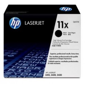 HP 11X (Q6511X) Black High Yield Original LaserJet Toner Cartridge