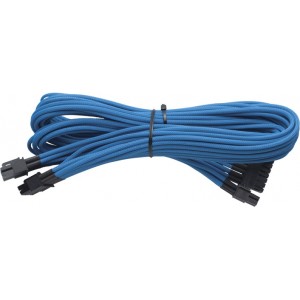 Corsair - Individually Sleeved 24pin ATX Cable Type 4 (Generation 2) for RMX series - Blue