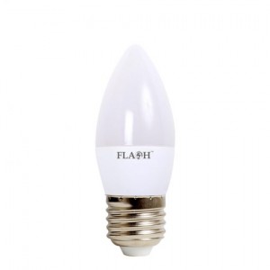 Flash 3W E27  Candle C35 LED Bulb Opal - DAYLIGHT 230 LM (NON-DIMMABLE)