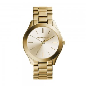 Michael Kors Slim Runway Three-Hand Analog Quartz Watch - Gold  Used  Great Condition