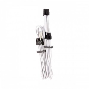 Corsair Premium Individually Sleeved PCIe Cables (Dual Connector) Type 4 Gen 4 - White