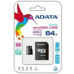 Adata Micro SDXC 64GB MicroSDXC UHS Class 10 Memory Card