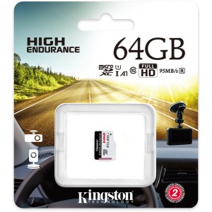 Kingston Technology - High Endurance MicroSDXC UHS-I 64GB Memory Card