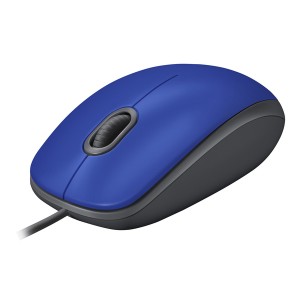 Logitech - M110 Wired Mouse - Blue