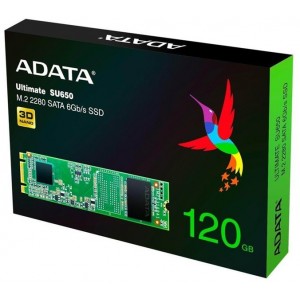 Adata - Ultimate SU650 Series 120GB M.2 2280 SATA 6GB/s Internal Solid State Drive