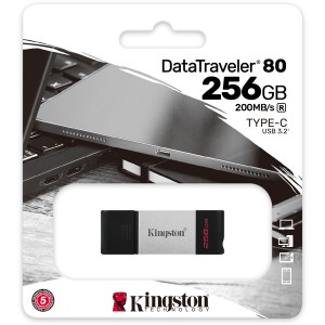 Kingston Technology - DataTraveler 80 - 256GB USB Type-C USB 3.2 Flash Drive