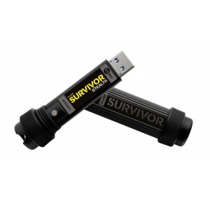 Corsair Survivor Stealth USB 3.0 Black Housing 256GB Flash Drive