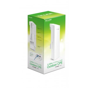 TP-LINK CPE210 2.4GHz 300Mbps 9dBi High Power Outdoor CPE/Access Point, 2.4GHz 300Mbps, 802.11b/g/n, Passive POE