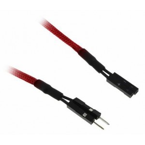 BitFenix Alchemy Multisleeved Cable - 2pin I/O 30cm Extension Cable - Red