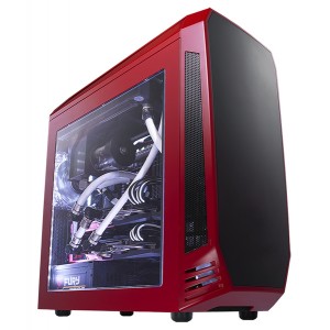 BitFenix Aegis Chassis - Red &amp; Windowed with 3-Speed Fan Controller