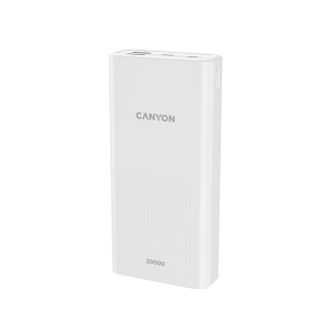 Canyon  PB-2001 20000mAh Li-poly Battery Power Bank - White