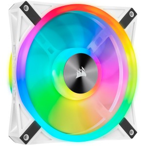 Corsair - iCUE QL140 RGB 140mm PWM White Fan - Single Pack