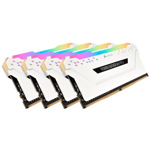 Corsair Vengeance RGB Pro - White heatsink 32GB (8GB x 4 kit) DDR4-3200 CL16 1.35v - 288pin Memory Module