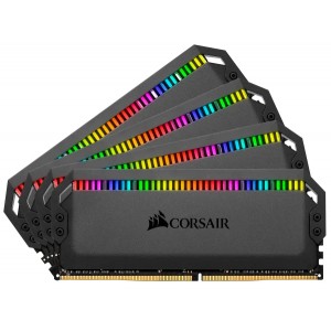 Corsair - Dominator Platinum RGB 32GB (4 x 8GB) DDR4 DRAM 3000MHz C15 Memory Kit