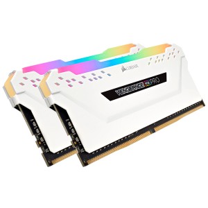 Corsair Vengeance RGB Pro - White Heatsink 16GB (8GB x 2 kit) DDR4-2666 CL16 1.35v - 288pin Memory Module