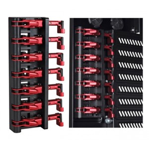 Lian Li PCi-01 Black &amp; Red Tool-less PCi/PCi-e Card Holder for 7x Expansion Cards
