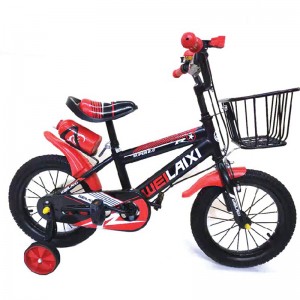 Kids Bike with Training Wheels - Red/Black