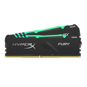Kingston Technology - HyperX RGB Fury 16GB (8GB x 2 kit) DDR4-3600 CL171.35V - 288pin Memory Module