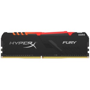 Kingston Technology - HX432C16FB3A/8 HyperX RGB Fury 8GB DDR4-3200 CL16 1.35V - 288pin Memory Module