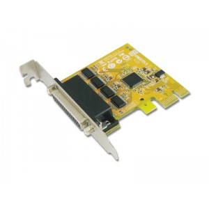 Sunix 4-port RS-232 High Speed Low Profile PCI Express Board
