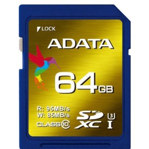 Adata XPG series of SDXC UHS-I Speed Class 3 (U3) 64GB Memory Card