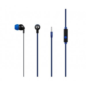Amplify Vibe Series Earphones with Mic - Black and Blue