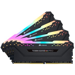 Corsair Vengeance RGB Pro - Black Heatsink 32GB (8GB x 4 kit) DDR4-3600 CL18 1.35v - 288pin Memory Module