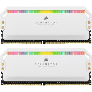 Corsair CMT32GX4M2D3600C18W Dominator Platinum RGB White Heatsink 32GB (16GB x 2 kit) DDR4-3600 CL18 1.35v - 288pin Memory Module